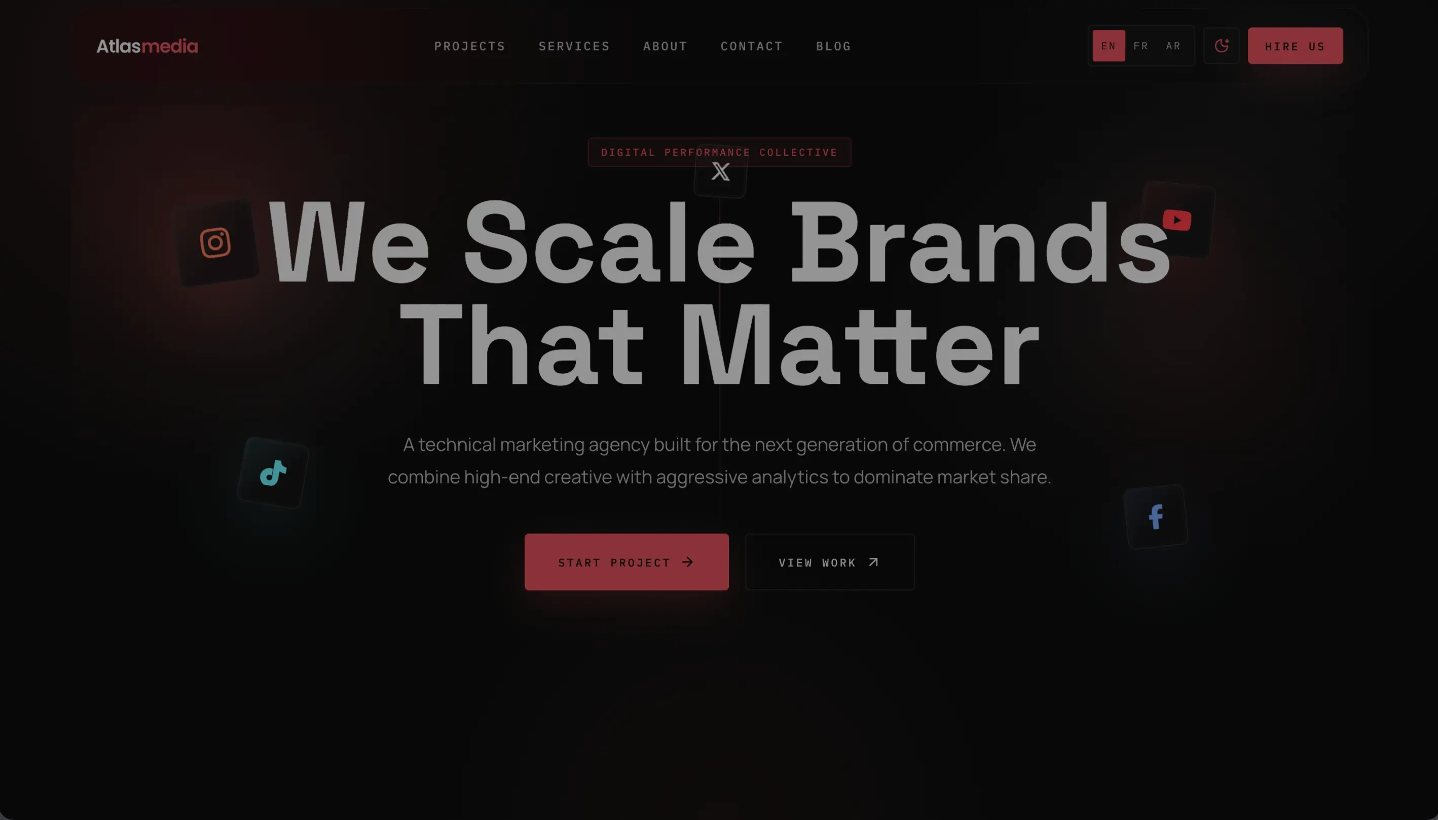 Atlas Media project interface preview